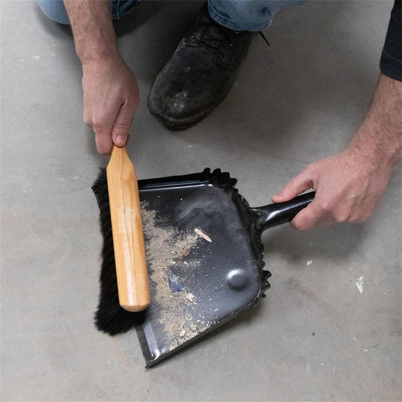 Marshalltown 13 1/2 Inch Beaver Tail Brush, Black Horsehair Fibers, Masonry, Concrete, Made in The USA, 6517 - Image 3
